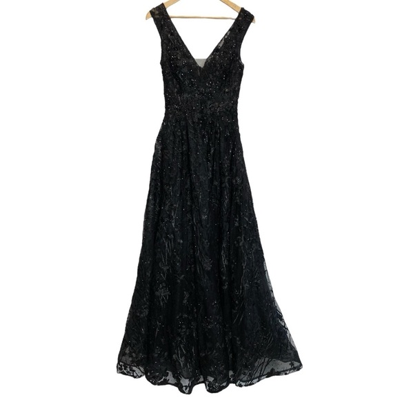 Mac Duggal Beaded Tulle Ball Gown - Picture 3 of 16